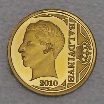 Goldmünze 12 1/2 Euro "König Baudouin" 2010 (Belgien)