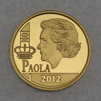 Goldmünze 12 1/2 Euro "Paola" 2012 (Belgien)