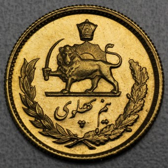 Goldmünze "1/2 Pahlavi - Sha" (Persien) 