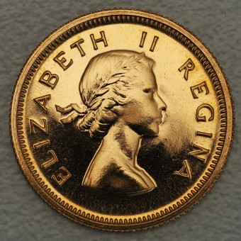 Goldmünze "1/2 Pound Elisabeth II." (Südafrika) 