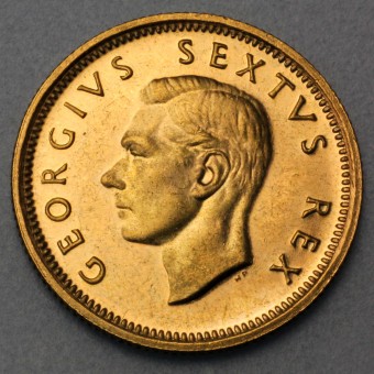 Goldmünze "1/2 Pound Georg V. 1952" (Südafrika) 