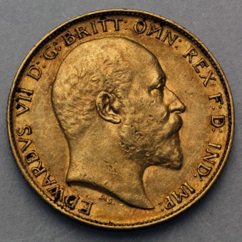 Goldmünze "1/2 Sovereign Edward VII." 