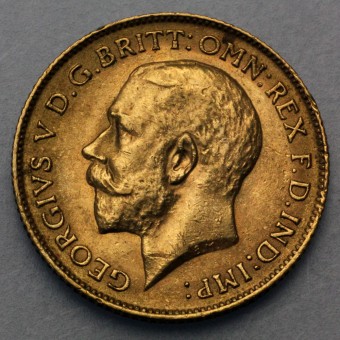 Goldmünze "1/2 Sovereign/Georg V." (UK) 