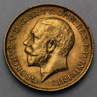 Goldmünze "1/2 Sovereign Georg V." 