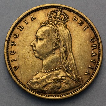 Goldmünze "1/2 Sovereign Victoria - Krone" 