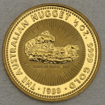 Goldmünze 1/2oz "Australian Nugget 1988" 