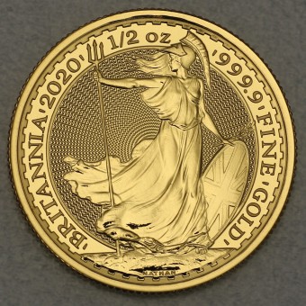 Goldmünze 1/2oz "Britannia" ab 2013 (24kt) (Großbritannien)