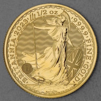 Goldmünze 1/2oz "Britannia" 2023 Charles III. (UK)