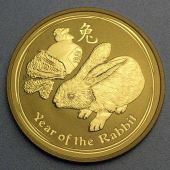 Goldmünze 1/2oz "Hase 2011" Lunar II 