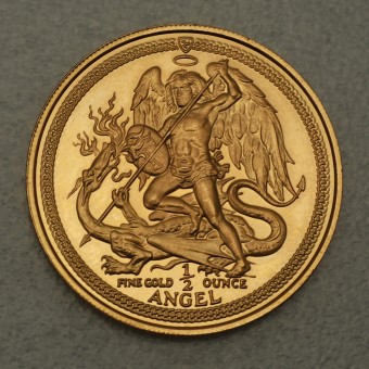 Goldmünze 1/2oz "Isle of Man - Angel 1986" 