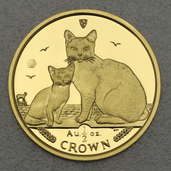 Goldmünze 1/2oz "Burmilla Cat" 2008 Cats (Isle of Man)