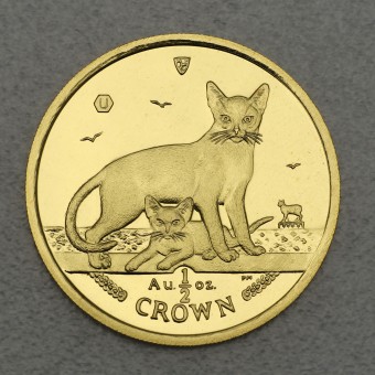 Goldmünze 1/2oz "Abyssinian Cat" 2010 Cats (Isle of Man)