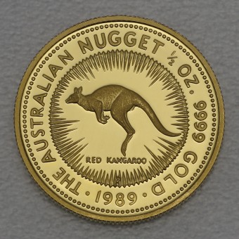 Goldmünze 1/2oz "Känguru" 1989 (PP) Australian Nugget (Australien)