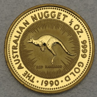 Goldmünze 1/2oz "Känguru/Nugget 1990" (Australien) 