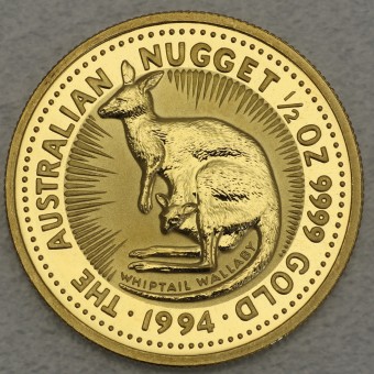 Goldmünze 1/2oz "Känguru/Nugget" 1994 (Australien)