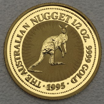 Goldmünze 1/2oz "Känguru/Nugget 1995" (Australien) 