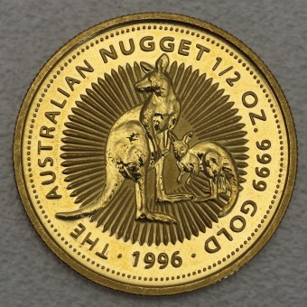 Goldmünze 1/2oz "Känguru/Nugget 1996" (Australien) 