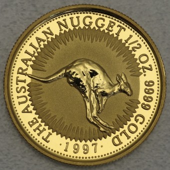 Goldmünze 1/2oz "Känguru/Nugget" 1997 (Australien)