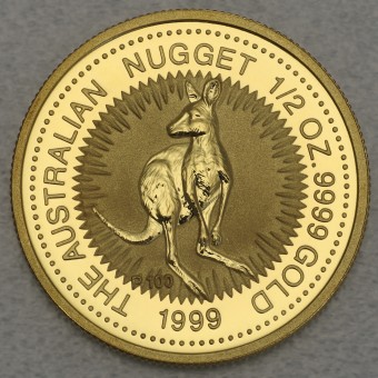 Goldmünze 1/2oz "Känguru" 1999 Australian Nugget (Australien)