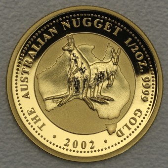 Goldmünze 1/2oz "Känguru" 2002 Australian Nugget (Australien)