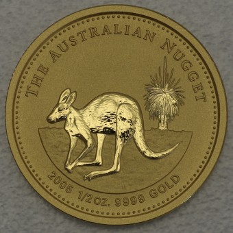 Goldmünze 1/2oz "Känguru/Nugget 2005" (Australien) 