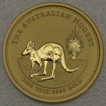 Goldmünze 1/2oz "Känguru/Nugget" 2005 (Australien)