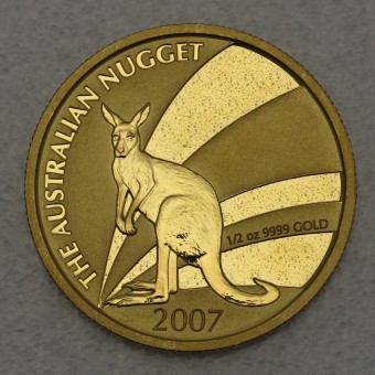 Goldmünze 1/2oz "Känguru/Nugget 2007" (Australien) 