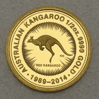 Goldmünze 1/2oz "Känguru 2014" (25. Jubiläum) 