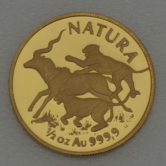 Goldmünze 1/2oz "Löwen" 1994 Natura  (Südafrika)