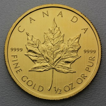 Goldmünze 1/2oz "Maple Leaf" versch. Jahrgänge (Kanada)