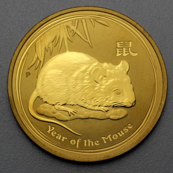 Goldmünze 1/2oz "Maus" 2008 Lunar II – Year of the Mouse (Australien)