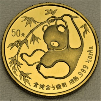 Goldmünze 1/2oz "Panda - 1985" (China) 