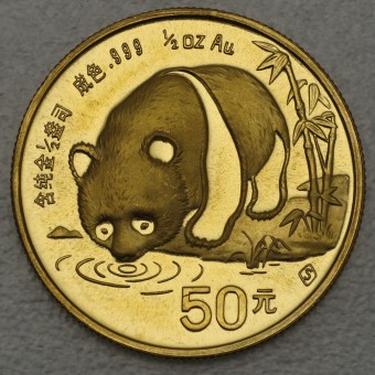 Goldmünze 1/2oz "Panda - 1987" (China) 