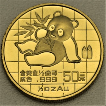 Goldmünze 1/2oz "Panda - 1989" (China) 