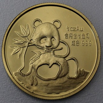 Goldmünze 1/2oz "Panda" 1991 (PP) Munich International Coins Fair (China)