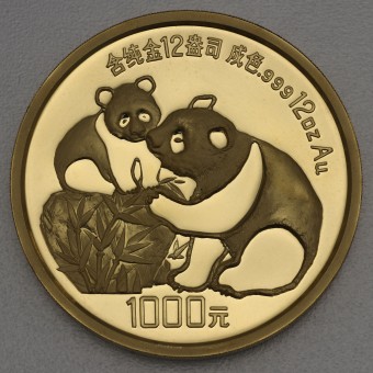 Goldmünze 12oz "Panda" 1987 (China)