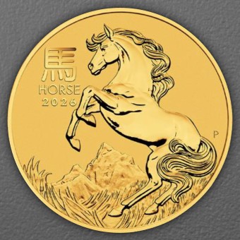 Goldmünze 1/2oz "Pferd" 2026 Lunar III – Year of the Horse (Australien)