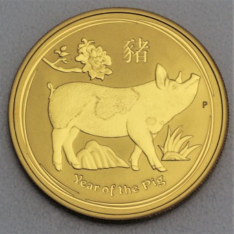 Goldmünze 1/2oz "Schwein" 2019 Lunar II – Year of the Pig (Australien)