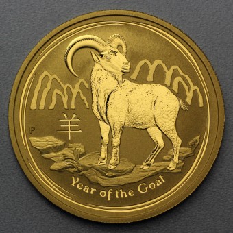 Goldmünze 1/2oz "Ziege 2015" Lunar II 