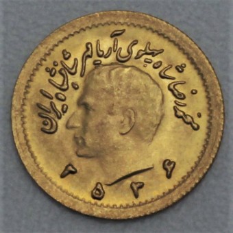 Goldmünze "1/4 Pahlavi - Sha" (Persien) 