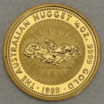 Goldmünze 1/4oz "Australian Nugget 1988" 