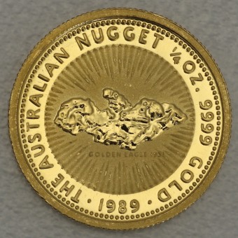 Goldmünze 1/4oz "Australian Nugget 1989" 