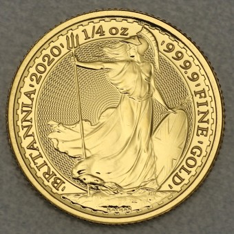 Goldmünze 1/4oz "Britannia" ab 2013 (24kt) (Großbritannien)