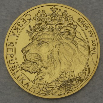 Goldmünze 1/4oz "Tschechischer Löwe" 2021 (Niue)