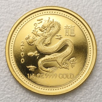 Goldmünze 1/4oz "Drache" 2000 (PP) Lunar I – Year of the Dragon (Australien)