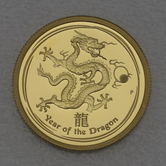 Goldmünze 1/4oz "Drache" 2012 (PP) Lunar II – Year of the Dragon (Australien)