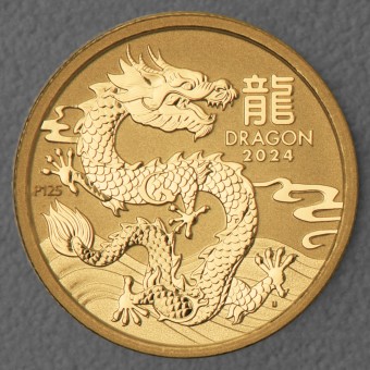 Goldmünze 1/4oz "Drache 2024" Lunar III 