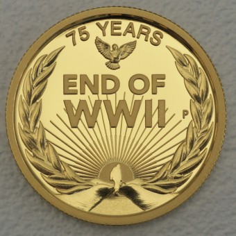 Goldmünze 1/4oz "End of World War II" 2020 (PP) 75th ANNIVERSARY