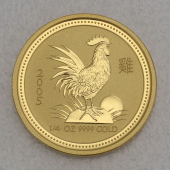Goldmünze 1/4oz "Hahn" 2005 Lunar I – Year of the Rooster (Australien)