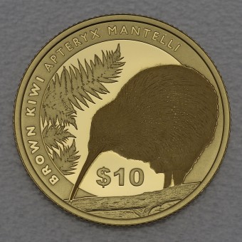 Goldmünze 1/4oz "Kiwi" 2015 (Neuseeland)